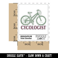 Cycologist Bike Cycling Waterproof Vinyl Phone Tablet Laptop Water Bottle Car Window Bumper Decal Sticker Set - 5 Pack