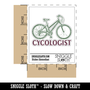 Cycologist Bike Cycling Waterproof Vinyl Phone Tablet Laptop Water Bottle Car Window Bumper Decal Sticker Set - 5 Pack