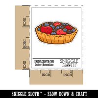 Fruit Tart Dessert Pastry Fruits Berries Waterproof Vinyl Phone Tablet Laptop Water Bottle Car Window Bumper Decal Sticker Set - 5 Pack
