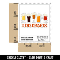 I do Crafts Beer Waterproof Vinyl Phone Tablet Laptop Water Bottle Car Window Bumper Decal Sticker Set - 5 Pack