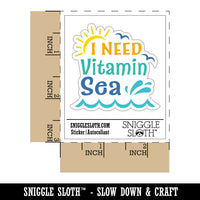 I Need Vitamin Sea Waterproof Vinyl Phone Tablet Laptop Water Bottle Car Window Bumper Decal Sticker Set - 5 Pack