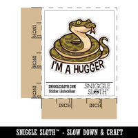 I'm A Hugger Snake Boa Constrictor Python Hug Waterproof Vinyl Phone Tablet Laptop Water Bottle Car Window Bumper Decal Sticker Set - 5 Pack