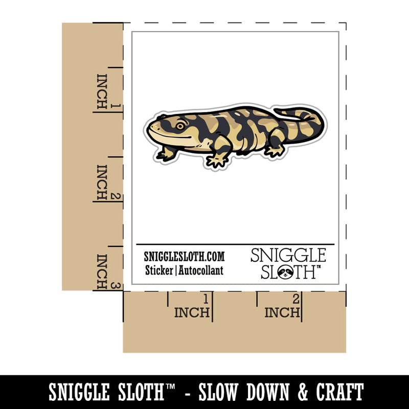 Jolly Western Tiger Salamander Amphibian Waterproof Vinyl Phone Tablet Laptop Water Bottle Car Window Bumper Decal Sticker Set - 5 Pack