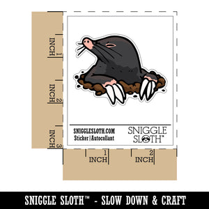 Mole Digging Mammal Popping Out of Hole Waterproof Vinyl Phone Tablet Laptop Water Bottle Car Window Bumper Decal Sticker Set - 5 Pack