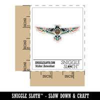 Native American Thunder Bird Eagle Southwestern Tribal Waterproof Vinyl Phone Tablet Laptop Water Bottle Car Window Bumper Decal Sticker Set - 5 Pack