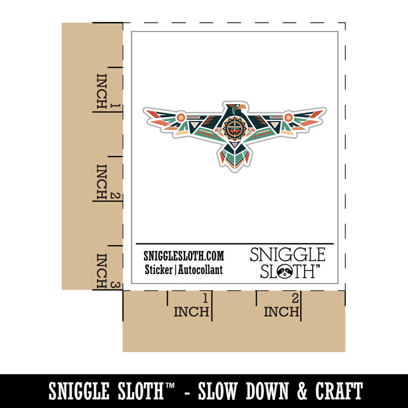 Native American Thunder Bird Eagle Southwestern Tribal Waterproof Vinyl Phone Tablet Laptop Water Bottle Car Window Bumper Decal Sticker Set - 5 Pack
