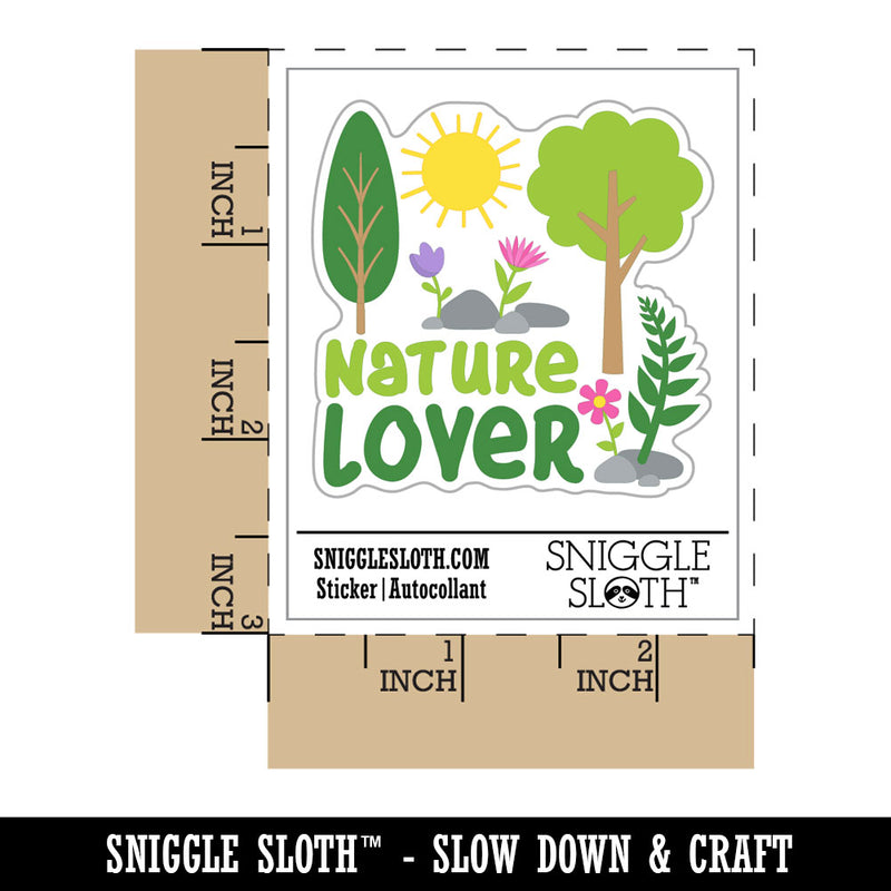 Nature Lover Waterproof Vinyl Phone Tablet Laptop Water Bottle Car Window Bumper Decal Sticker Set - 5 Pack