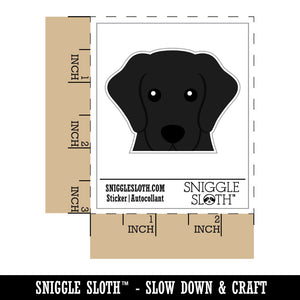 Peeking Black Labrador Retiever Dog Waterproof Vinyl Phone Tablet Laptop Water Bottle Car Window Bumper Decal Sticker Set - 5 Pack
