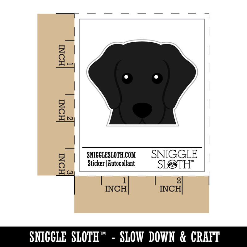 Peeking Black Labrador Retiever Dog Waterproof Vinyl Phone Tablet Laptop Water Bottle Car Window Bumper Decal Sticker Set - 5 Pack