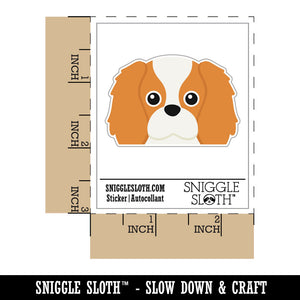 Peeking Cavalier King Charles Dog Waterproof Vinyl Phone Tablet Laptop Water Bottle Car Window Bumper Decal Sticker Set - 5 Pack