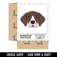 Peeking German Shorthaired Pointer Dog Waterproof Vinyl Phone Tablet Laptop Water Bottle Car Window Bumper Decal Sticker Set - 5 Pack