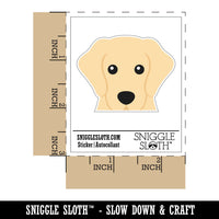 Peeking Yellow Labrador Retiever Dog Waterproof Vinyl Phone Tablet Laptop Water Bottle Car Window Bumper Decal Sticker Set - 5 Pack