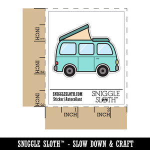Pop Top Camper Van Waterproof Vinyl Phone Tablet Laptop Water Bottle Car Window Bumper Decal Sticker Set - 5 Pack