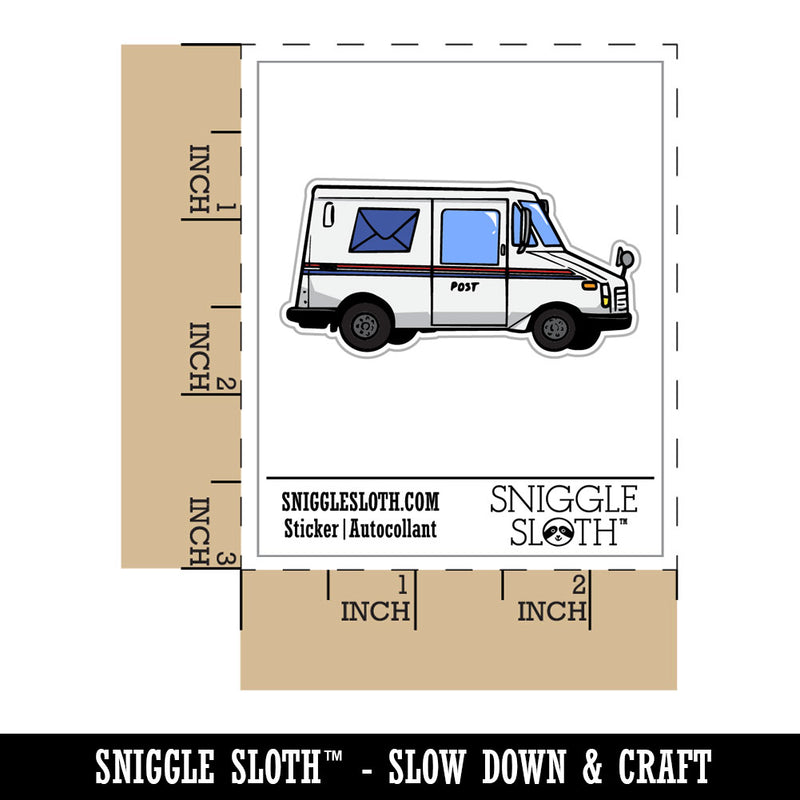 Postal Mail Truck Vehicle Letter Waterproof Vinyl Phone Tablet Laptop Water Bottle Car Window Bumper Decal Sticker Set - 5 Pack
