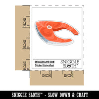 Raw Fish Salmon Steak Food Waterproof Vinyl Phone Tablet Laptop Water Bottle Car Window Bumper Decal Sticker Set - 5 Pack