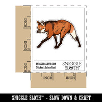 Realistic Maned Wolf South American Wild Canine Waterproof Vinyl Phone Tablet Laptop Water Bottle Car Window Bumper Decal Sticker Set - 5 Pack