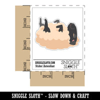 Relaxed Sleeping Lamb Sheep Waterproof Vinyl Phone Tablet Laptop Water Bottle Car Window Bumper Decal Sticker Set - 5 Pack