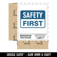 Safety First Professional Job Sign Waterproof Vinyl Phone Tablet Laptop Water Bottle Car Window Bumper Decal Sticker Set - 5 Pack