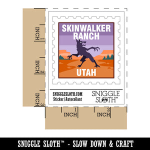 Skinwalker Ranch Utah Cryptid Destination Monster Waterproof Vinyl Phone Tablet Laptop Water Bottle Car Window Bumper Decal Sticker Set - 5 Pack