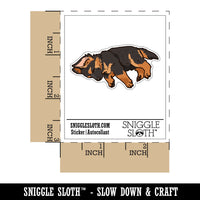 Sleeping German Shepherd Puppy Dog Cute Waterproof Vinyl Phone Tablet Laptop Water Bottle Car Window Bumper Decal Sticker Set - 5 Pack