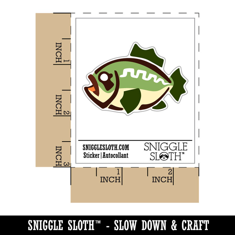 Southwestern Style Tribal Bass Fish Waterproof Vinyl Phone Tablet Laptop Water Bottle Car Window Bumper Decal Sticker Set - 5 Pack