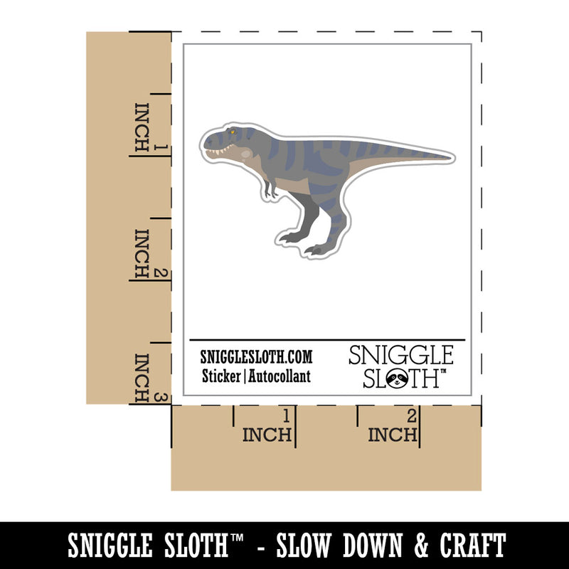 T-Rex Tyrannosaurus Rex Dinosaur Standing Waterproof Vinyl Phone Tablet Laptop Water Bottle Car Window Bumper Decal Sticker Set - 5 Pack