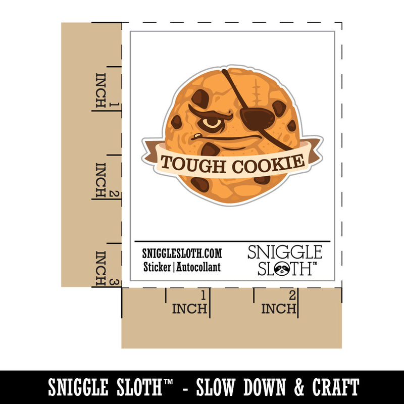 Tough Cookie Many Chocolate Chip Cookie Waterproof Vinyl Phone Tablet Laptop Water Bottle Car Window Bumper Decal Sticker Set - 5 Pack