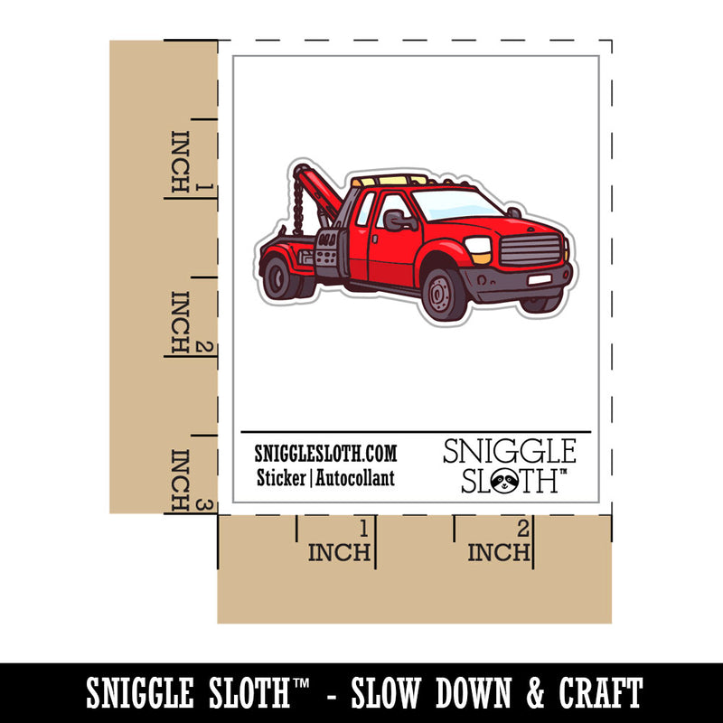 Tow Truck Recovery Impound Towing Vehicle Wrecker Waterproof Vinyl Phone Tablet Laptop Water Bottle Car Window Bumper Decal Sticker Set - 5 Pack