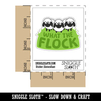 What the Flock Sheep Waterproof Vinyl Phone Tablet Laptop Water Bottle Car Window Bumper Decal Sticker Set - 5 Pack