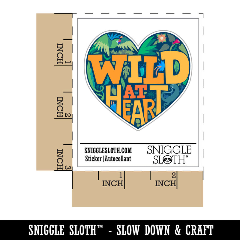 Wild At Heart Tropical Hiking Camper Nature Waterproof Vinyl Phone Tablet Laptop Water Bottle Car Window Bumper Decal Sticker Set - 5 Pack