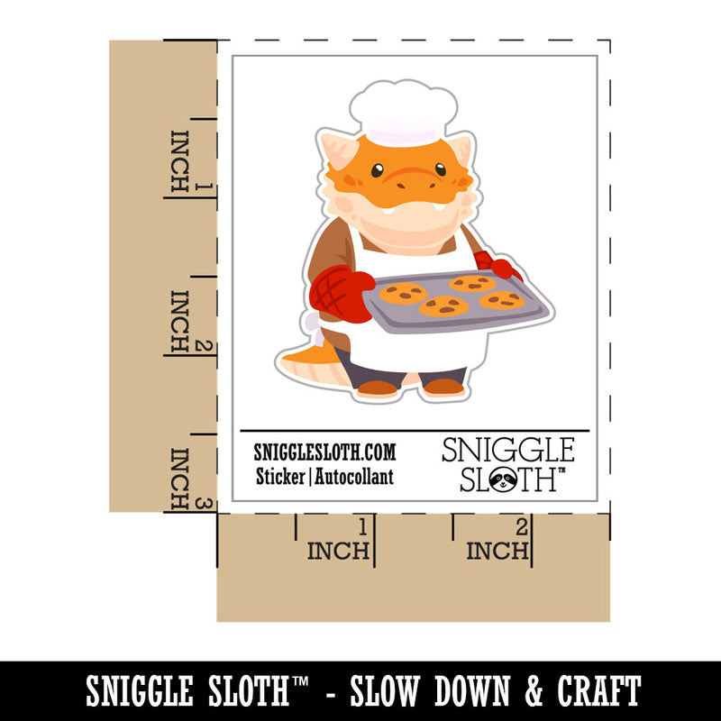 Adorable Dragon Baker with Cookies