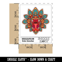 Aztec Quetzalcoatl Feathered Serpent Head