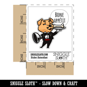 Bone Appetit Cute Cartoon Dog Waiter