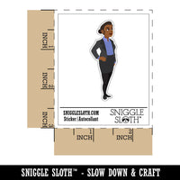 Cartoon Business Woman Suit Skirt