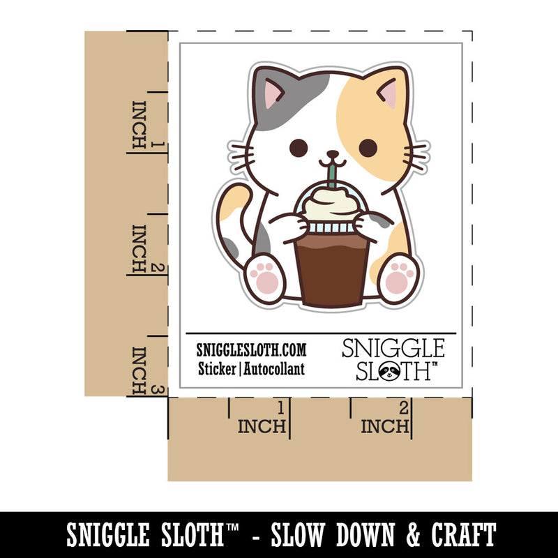 Cat Drinking Coffee