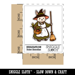 Cottage Witch Bunny Rabbit with Broom