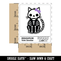 Creepy Cute Girly Cat Skeleton