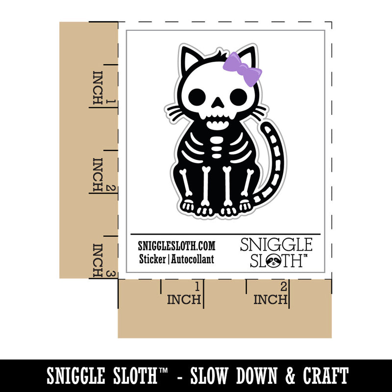 Creepy Cute Girly Cat Skeleton
