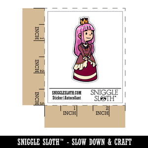 Cute Cartoon Princess with Crown