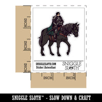 Dark Knight Fantasy Armored Paladin On Horse