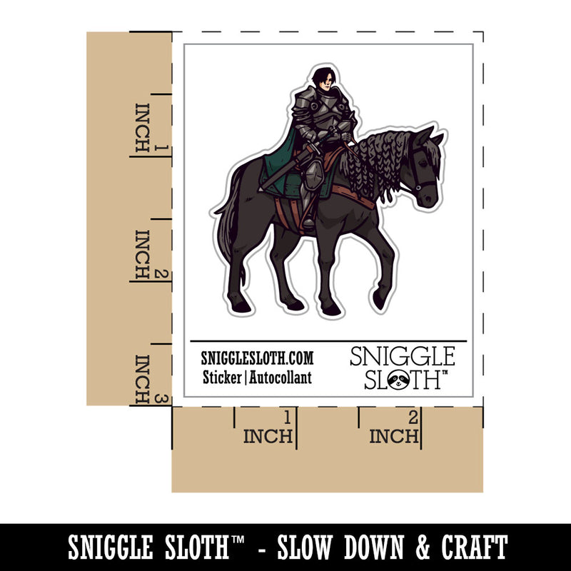 Dark Knight Fantasy Armored Paladin On Horse