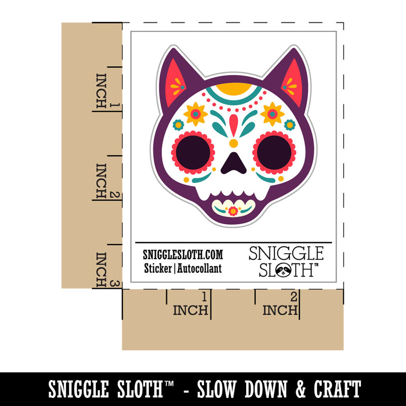 Dia De Los Muertos Cat Skull