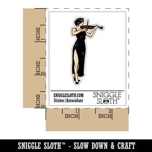 Elegant Violinist Woman Classical Musician Violin