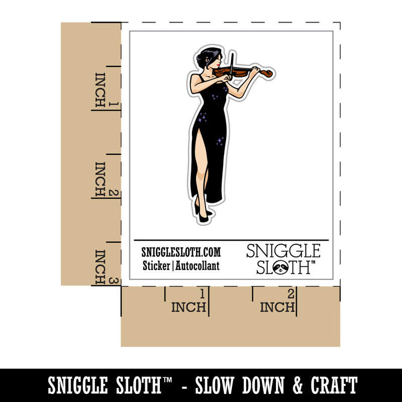 Elegant Violinist Woman Classical Musician Violin