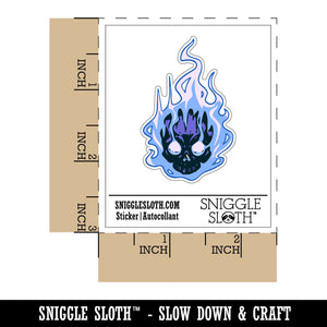 Flaming Skull Ghost Skeleton Head Monster