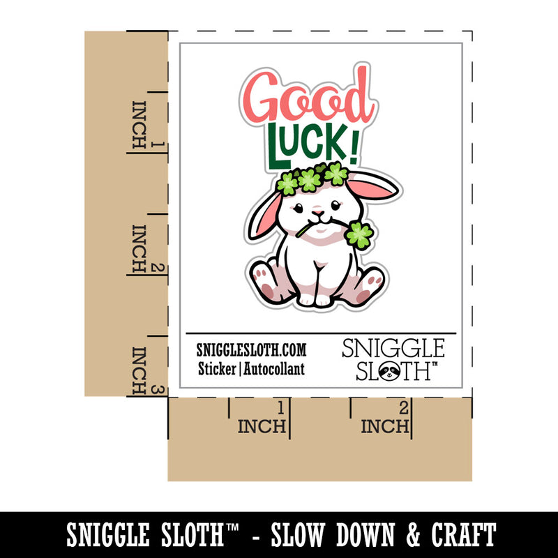 Good Luck Bunny Rabbit Lucky Clovers