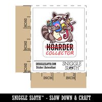 Hoarder Collector Raccoon with Trash Junk
