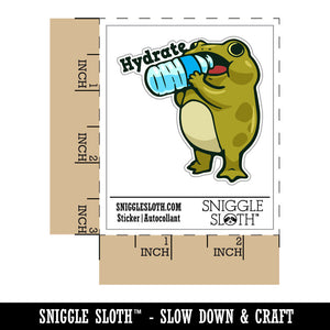 Hydrate Frog with Water Bottle