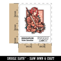 Knight Maiden Armored Woman Sword Flowers