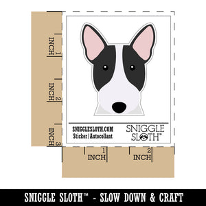 Peeking Bull Terrier Dog